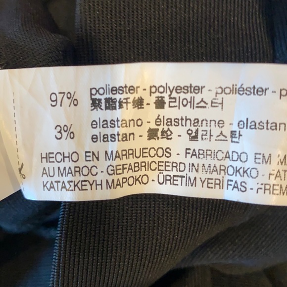 NWOT Zara Black Ruffle Front Skinny Pants - Picture 11 of 11